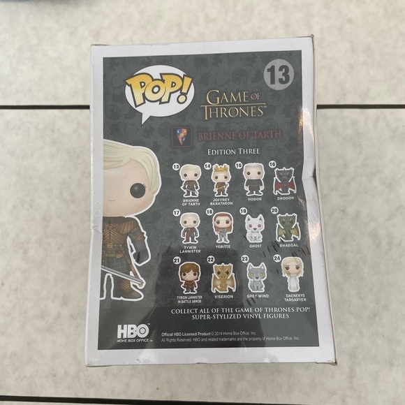Pop! Game of Thrones Brienne Of Tarth Vinyl Figure       New in sealed box - Picture 2 of 6